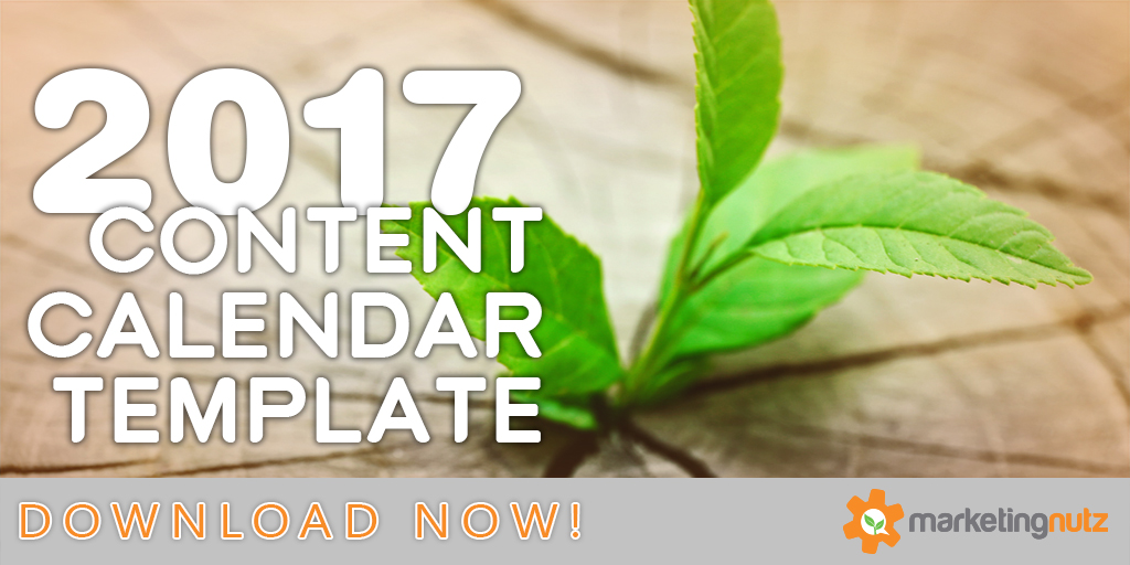 2017 Content Marketing Editorial Calendar Template