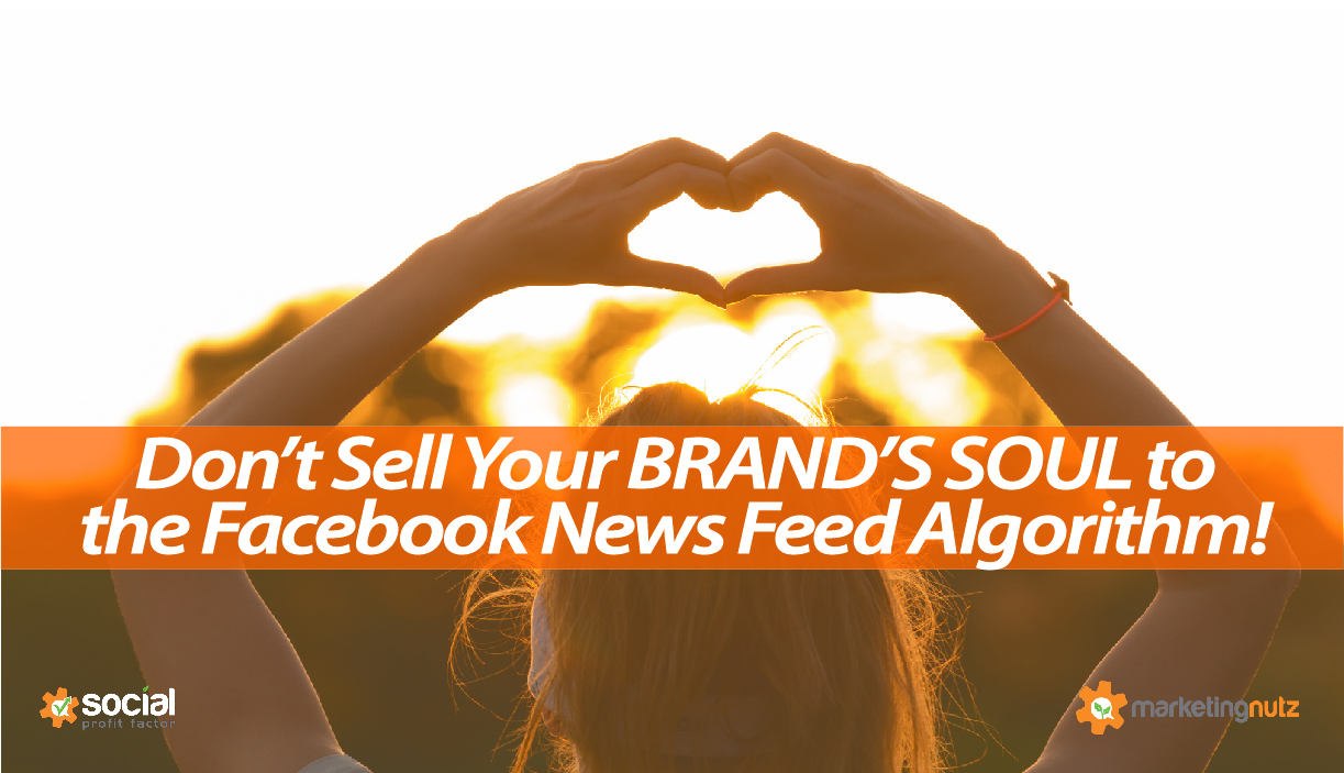 Dont Sell Brand Soul Facebook News Feed Algorithm 2018 Training Webinar for Business