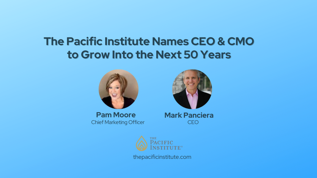 The Pacific Institute Names CEO and CMO to Grow Into the Next 50 Years @PamMktgNut @ThePacificInst
